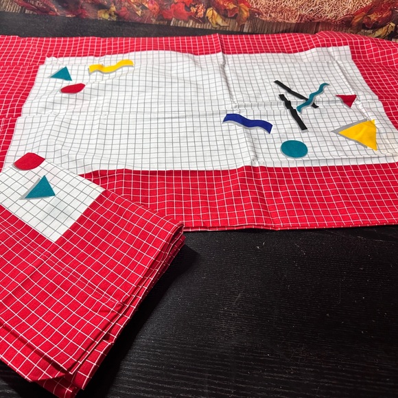 VTG 80’s Cannon Grid Geometric Full House DJ Home Alone Pillowcase Set Unused - Picture 1 of 8